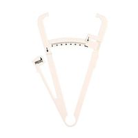 Personal Body Fat Caliper, 2 Colors Fat Measuring Clip, Download Body Fat, Weight And Body Measurement Chart For Men & Women Free Mini E-book On Weight Loss Tap(White)