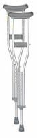 Essential Medical Supply Endurance Aluminum Crutches with Easy Height Adjustment and Grey Pads in Tall Adult Size