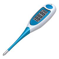 Fishoo Digital Body Thermometer Flexible Soft Head 2 Colors Backlight Waterproof Armpit Temperature Meter Children Adults