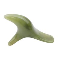 DearAnswer Triangle Bird Meridian Brush Scraping Instrument Foot Massager Point Stick Beeswax Resin Manual Foot Acupressure Tool,Green