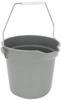 Impact 5510 Polypropylene Deluxe Heavy-Duty Bucket, 10 qt Capacity, 10-1/4" Height x 10-5/8" Depth, Gray (Case of 12)