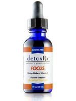 DetoxRx Focus - Herbal Supplement made with high concentration of ginkgo biloba extract - a powerful herb when it comes to brain function and blood circulation.