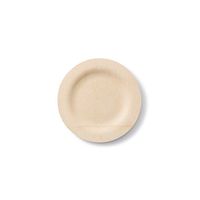 bambu, Veneerware Disposable Bamboo Round Plates, 100% Biodegradable Flat Tableware - 9", Pack of 25