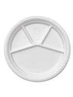 Namaste 100 Party Dinner Plates,12.5 inch Platter Size, Eco-friendly Compostable Microwave Safe Biodegradable, Heavy Duty