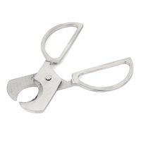 uxcell Stainless Steel Pocket Cigar Cutter Scissor Silver Tone