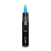 New Sleek Pen Duel Flame Double Torch by Jetline (Black)