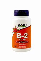 NOW Foods Vitamin B-2 100 mg Caps, 2 pk
