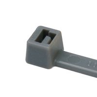 Hellermann Tyton T50R8C2 Standard Cable Tie, 8" Long, 50lb Tensile Strength, PA66, Gray (Pack of 100)