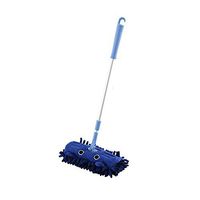 Leoie Kids Stretchable Floor Cleaning Tools Mop Broom Dustpan Play-House Toys Gift Blue mop