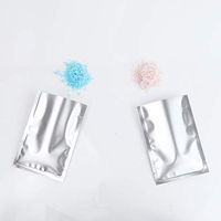 Matte Silver Heat-Sealable Portable Open-Top Mylar Single-Serving Sample Packets (0.46 oz (2.8" x 3.9"))