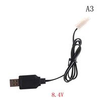 Jammas Universal Charger for RC Car C 6V 7.2V 8.4V 9.6V Black USB Charger Adapter Cable for Sky Viper Drone Helicopter - (Color: A3)