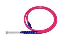 Al Moonla Nemesis Blue on Pink Glass Hookah Hose