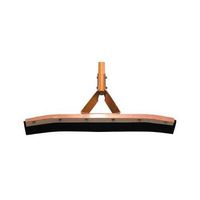 Magnolia Brush 4630 30-Inch Black Rubber Curved Squeegee with Steel Bracket Handle