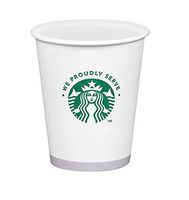 Starbucks White Disposable Hot Paper Cup, 12 Ounce, 50 Pack