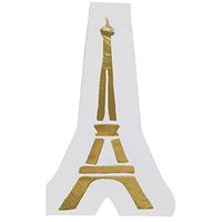 Slant Paris Eiffel Tower Gold Foil Paper Cocktail Beverage Napkins 20 Count
