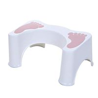 Bathroom Toilet Auxiliary Foot Light, Osman Children Adult Household Plastic Thick Anti-Slip Stool 45 * 33 * 20cm Independent Flow Assist (Color : A)