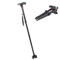 Zer one Thicken Aluminium Alloy Alpenstock Trekking Poles Adjustable Walking Sticks Crutches with Light Alertor for Elders