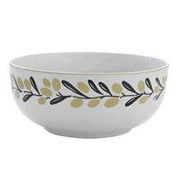 Bowl Creative Soup Bowl Instant Noodle Bowl Salad Bowl Household Ceramic Kitchen Restaurantware Breakfast Bowl Gift) Household tableware, retro bowl (Color : Green, Size : 17.8CM(7IN))
