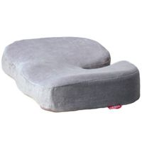Office Thicken U-shaped Cushion Memory Foam Buttock Pad Cushion For Chair Seat 16"x12"x4" (Gray)