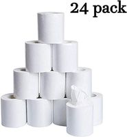 Ultra Gentle Toilet Paper,2 Ply White Tissue Toilet Paper,Standard Toilet Tissue,Degradable Roll Paper for Toilet,Towels,Home,Kitchen - 24 Rolls