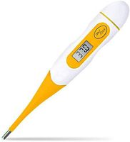 Digital Thermometer Medical, Soft Head Rectal and Oral Thermometer for Adults and Babies, Precision Thermometer for Fever - Accurate and Fast Readings with Fever Indicator (Random Color)