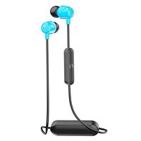 Skullcandy Jib Bluetooth Wireless In-Ear Earbuds with Microphone for Hands-Free Calls, 6-Hour Rechargeable Battery, Included Ear Gels for Noise Isolation, Blue