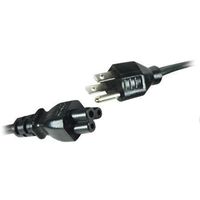 PRO ELEC 32712V86 Mains Power Cord, NEMA 5-15P, IEC 60320 C5, 6 ft, 1.8 m, Black