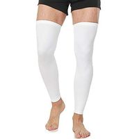 N'joy Maklulu Compression Leg Sleeves (1 Pair) 2019 Breathable Fabric with UV Resistance-XL(White)