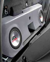 MTX Bass Slammer Unloaded Subwoofer Box for 2 10" Subs for Ford F-250 Regular Cab Pickup 2000-2006 TAN F250R00T20U