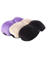 3D Unisex Sleep Mask for Sleeping Contoured Shape with Adjustable Strap Blocks Light for Travel Nap Shift Work Eyeshade (Black)