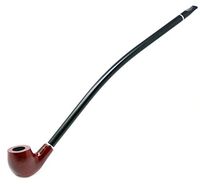 Gstar Long Wood Churchwarden Tobacco Pipe with Cleaning Tool Kit and Gift Box