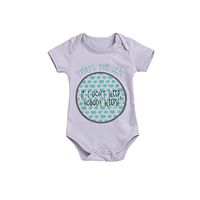 Newborn Toddler Girl Boy Bodysuit - vermers Letter Print Romper Jumpsuits - Unisex Baby Clothes Gray