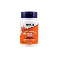 NOW Supplements, Vitamin D-3 2,000 IU, High Potency, Structural Support*, 30 Softgels