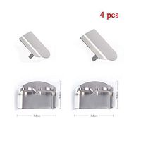 CBT Supply Stainless Steel Finger Guard Knife Finger Guard for Cutting - Finger Protector with 2 Adjustable Rings 4 Pack