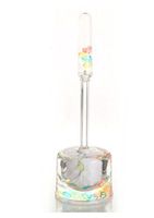 AMSS Toilet Brush and Holder Modern Crystal Like Acrylic Material
