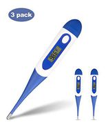 Digital Baby Thermometer, Underarm, Rectal and Oral Thermometer for Infant, Adults and Kids, Thermometer for Fever Detection- Accurate and Fast Readings (Blue-b, 3pc)