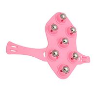 Exceart Glove Massager Palm Shaped Massage Tool 360-degree Roller with 7 Metal Roller Balls for Beauty Body Care Slide On Hand Massage