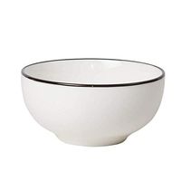 Bowl Bowl, simple Nordic ceramic bowl, household practical tableware, dessert bowl vegetables and fruit salad bowl soup bowl porridge bowl, 6 pieces, 10 pieces Hotel tableware home noodles boiled fish