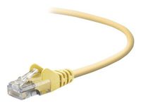 BELKIN cat5e 15ft yellow patch cable rj45m/rj45m w/snagless boot