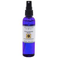 Travertine Spa Steam Shower Spray, Eucalyptus & Cedar, 4oz.