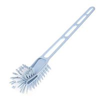 Toilet Brush,Bathroom Accessories Set,Compact Long Brush for Bathroom Toilet,Double Side Cleaning Brush,Creative Cleaning PP Toilet Brush,Bathroom Décor,Pack of 3 Set (Blue)