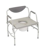 McKesson Over-Sized Drop-Arm Commode with 12 QT Bucket