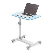 CX Medical Overbed Table with Wheels, Adjustable Hospital Bed Table, Movable Sofa Side Table, Over Bedside Home Desk, Computer Desk for Reading, Eating, Bedridden, Elderly, Senior Patient Aid