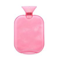 Hot Water Bag, Heat/Cold Rubber Big Size Water Bottle 2000ml for Pain Relief Transparent Hot and Cold Therapy Water Bag(#1)