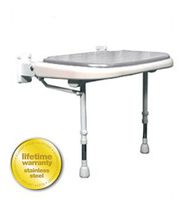 Wide Padded Shower Chair Color: Gray