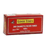 Good Times 100 Full Flavor Cigarette Tubes - 5 Boxes with Cigarette Filling Machine