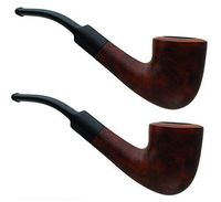 2 x Large Full Bent Dublin Briar Tobacco Pipes