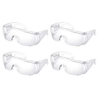 Milisten 8pcs Protective Safety Glasses Medical Goggles Eye Protection Glasses Anti Splash Transparent Eyewear Safety Face Shield For Women Men