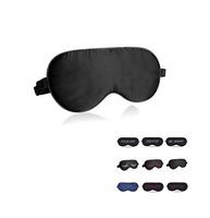 perfect trade Natural Silk Sleep mask & Blindfold,Eye mask for Sleeping, Black Sleep mask,100% Silk Sleep Mask for A Full Night's Sleep,Sleep mask for Women (Black)
