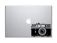 Photography #3 - Vintage Film Flash Camera Silhouette - 5" Black Vinyl Decal Sticker Car Macbook Laptop
